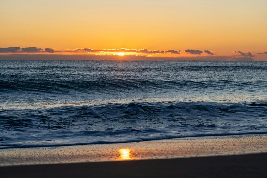 sunrise at the beach